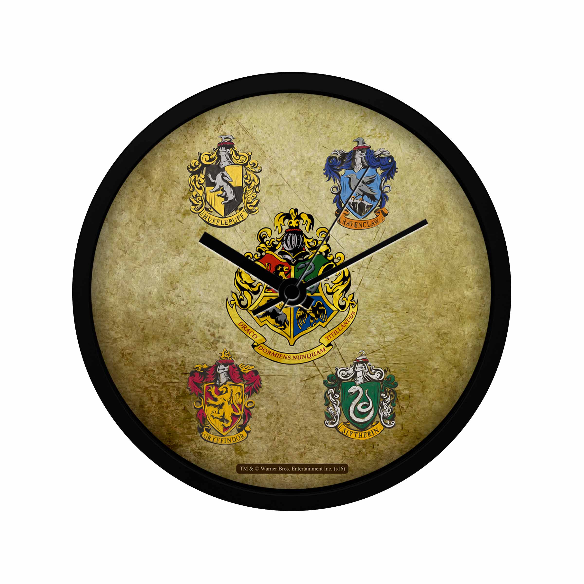 Buy Official Harry Potter Hogwarts House crest 2, Wall Clock licensed
